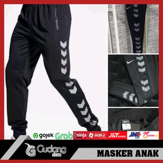  CELANA  PANJANG TRAINING  NIKE ARROW BLACK GREY GRADE ORI 