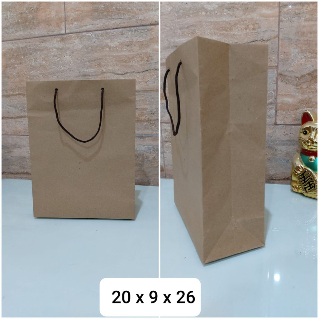 PAPERBAG POLOS COKLAT - Tas kado Berbahan Kertas