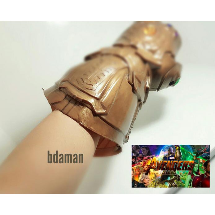 Avengers Thanos Cosplay Gloves-Mainan Sarung Tangan Thanos Original
