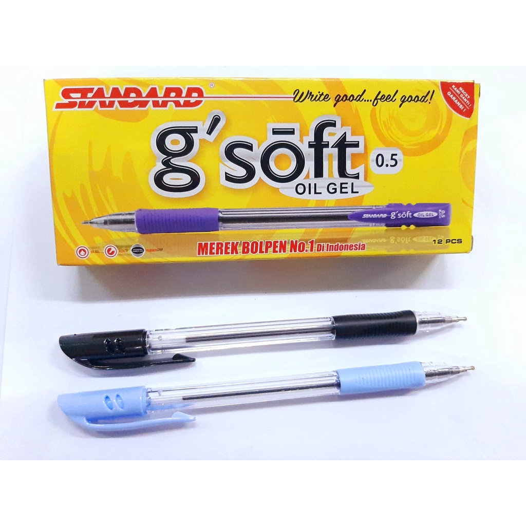 

BOLPEN PULPEN STANDARD G'SHOFT 0.5 HITAM 12PC murah PEN g soft