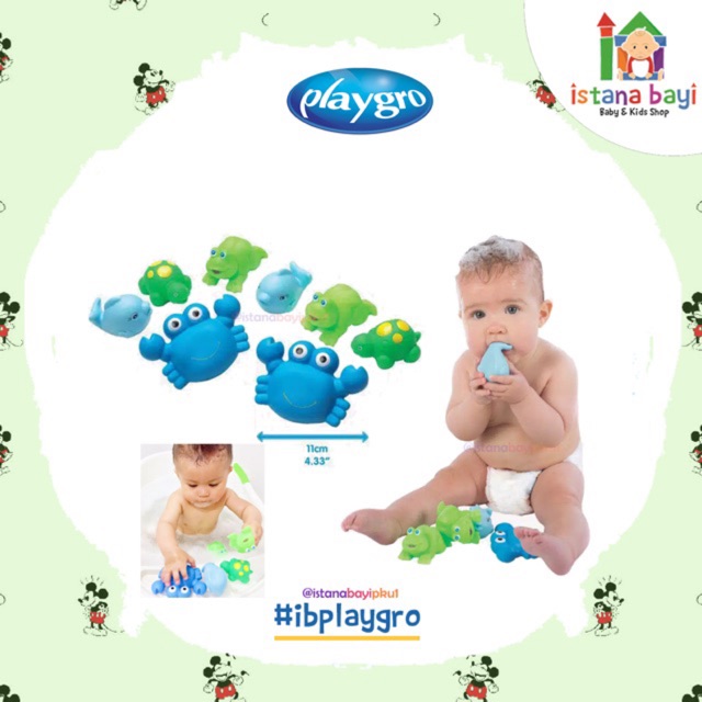 Playgro Bathtime Squirtees - Playgro mainan anak