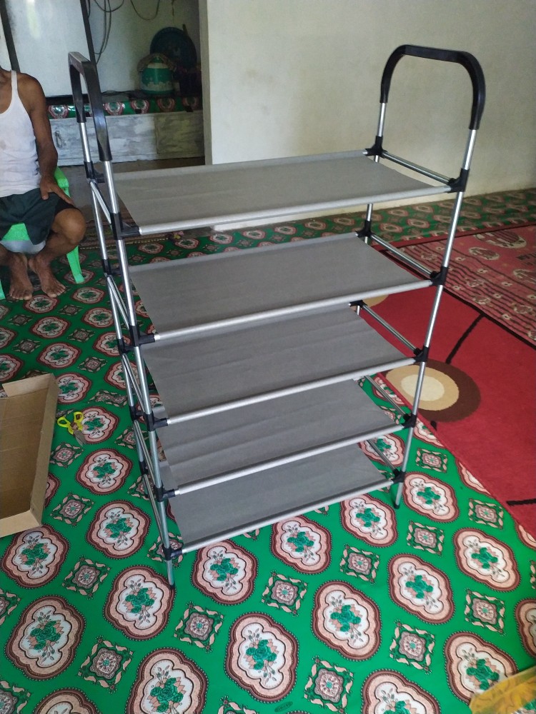 [cod] Rak Sepatu Sendal & Payung 5 Susun Portable Serbaguna