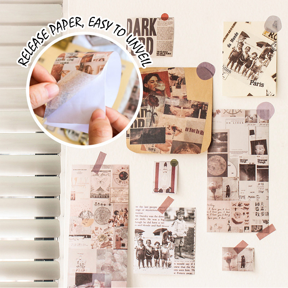 (Tk) Stiker Seri Retro Diy Untuk Dekorasi Jurnal / Diary / Scrapbook / Album