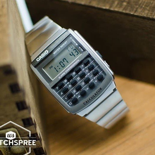 JAM TANGAN PRIA CASIO CA-506-1D CALCULATOR ORIGINAL GARANSI RESMI CASIO