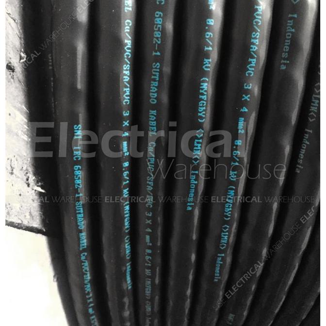 Kabel Listrik Nyfgby 3X4Mm2 Sutrado (Gby 3X4Mm 3X4 Mm 3 X 4 Mm2)