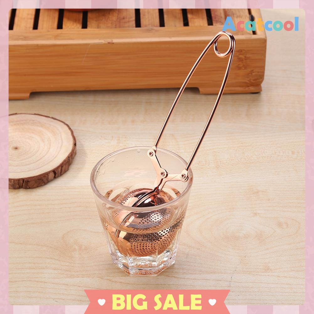 Reusable Stainless Steel Tea Strainer Infuser Tea Ball Filter with Handle