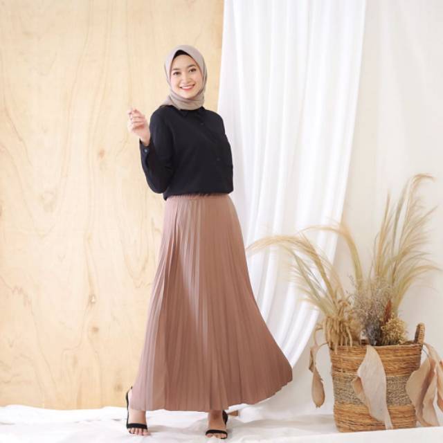 Rok Plisket Mayung Jumbo Premium