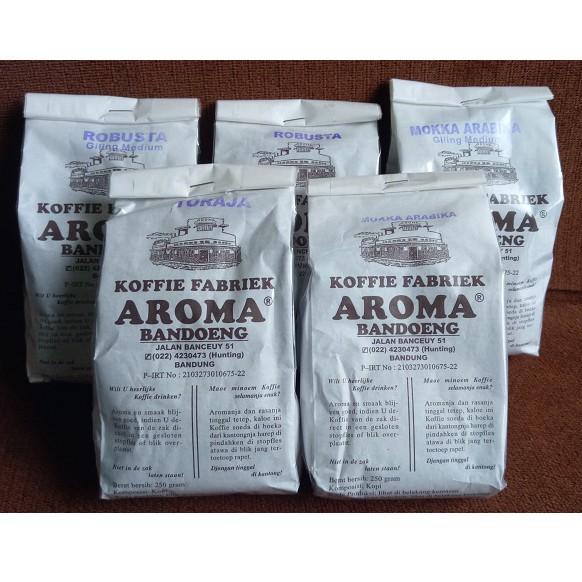 

xlf80 KOPI AROMA 500 GR - ARABICA / ROBUSTA - Fresh Asli - BUBUK HALUS / MEDIUM / KASAR / BIJI KOPI