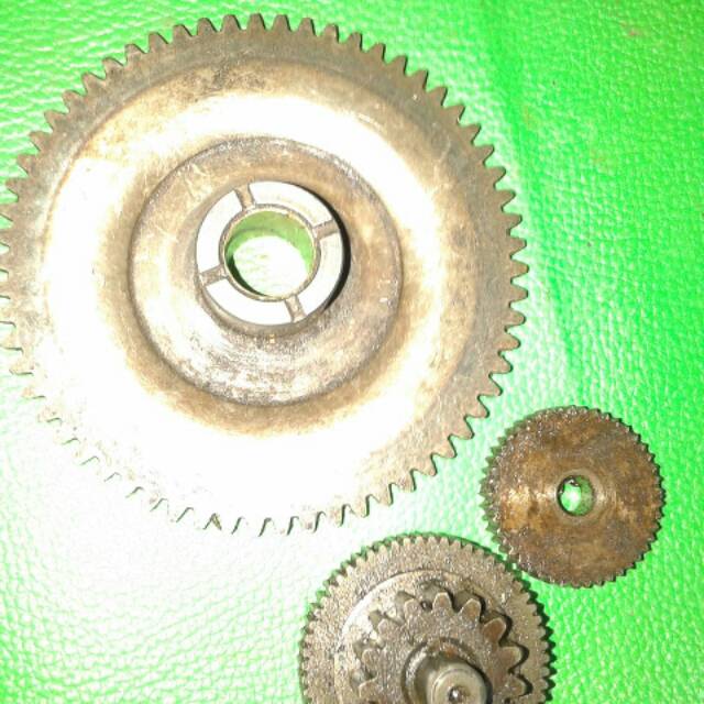 Gear dobel stater kawasaki kaze r full set
