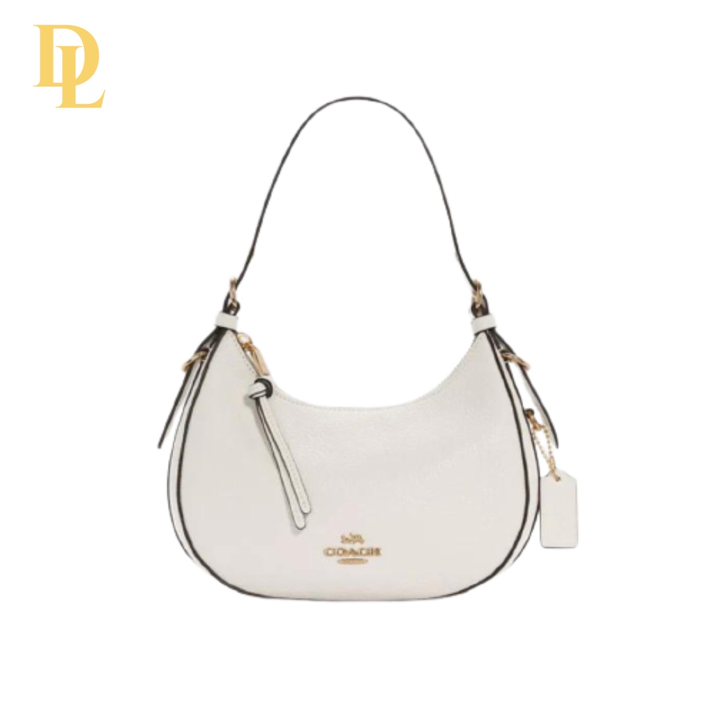 Coach Kleo Signature Hobo White Leather (C6807)