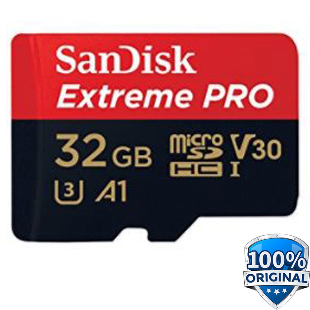 SANDISK EXTREME PRO A1 MICRO SD 32 GB Memori HP PLUS