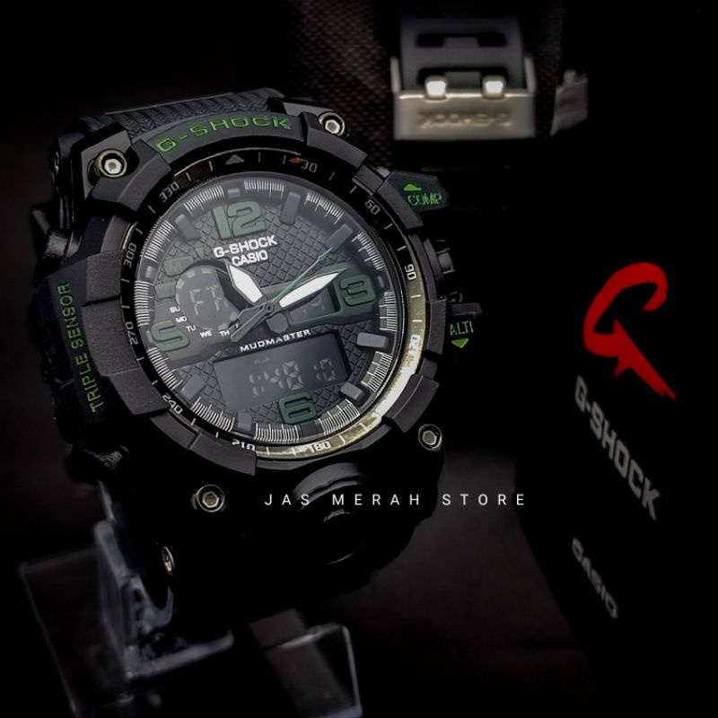 G-SHOCK CASIO GWG ARMY GRADE A EXLUSIF TALI HITAM JAM TANGAN PRIA TAHAN AIR