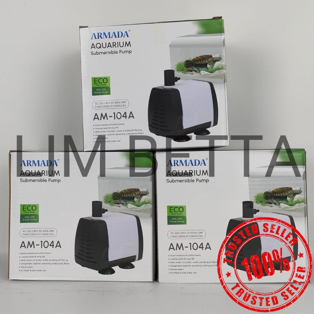 POMPA AQUARIUM ARMADA AM-104 A / POWER HEAD 104 LOW WATT TERMURAH