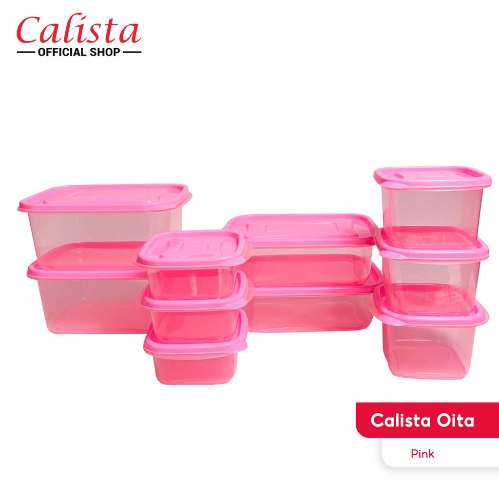 TOPLES SET CALISTA OITA 10 PCS FOOD KONTAINER KULKAS DAN FREEZER TEMPAT PENYIMPANAN MAKANAN SET KOTAK MAKANAN FOOD PREPARASI