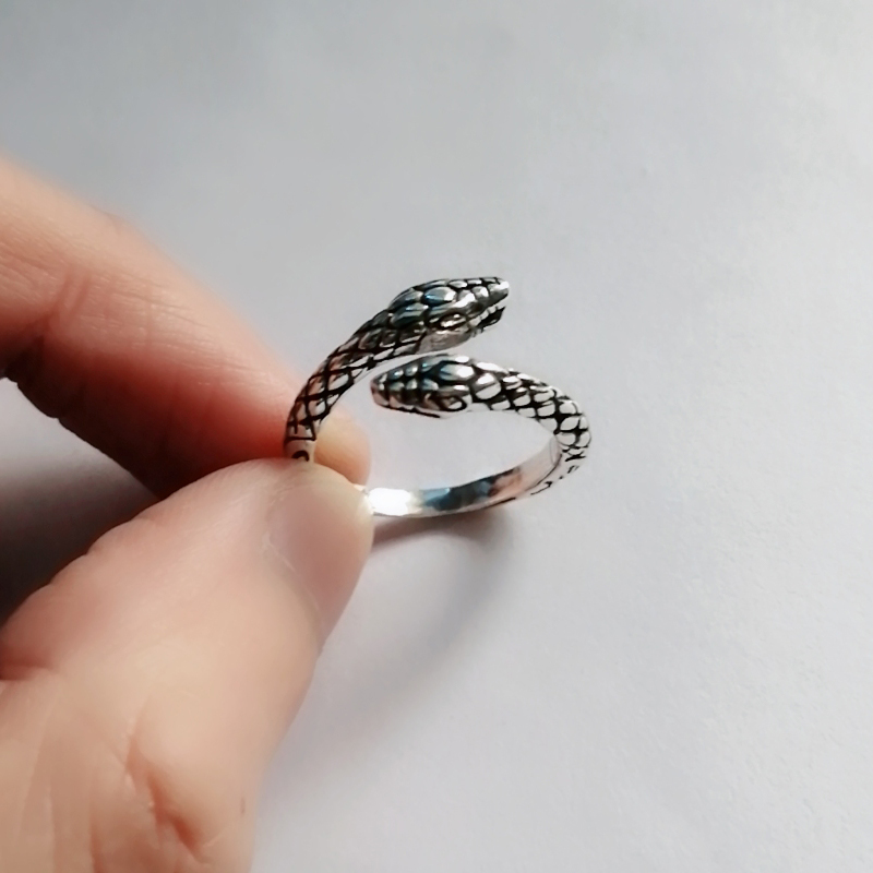 Double-headed Snake Ring Accessories Trendy Creative Fashion Personality Retro