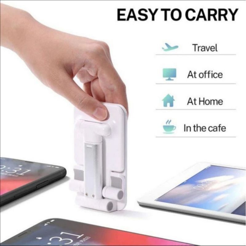 Folding Desktop HD-23 Phone Stand Holder Lipat Liftable Foldable Universal HP di Meja Support L305