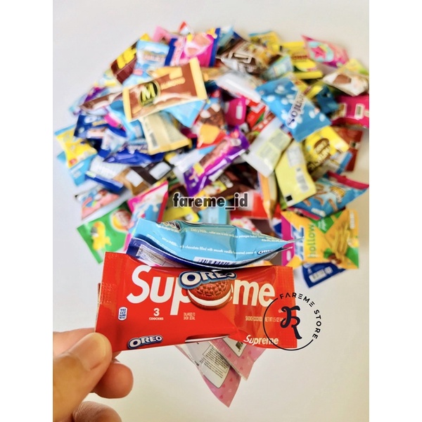 (ISI 100) PAKET USAHA MAGNET TEMPELAN KULKAS SNACK TERMURAH GROSIR / SOUVENIR / FAREME ID / MAGNET KULKAS SNACK MINIATUR GANCI GANTUNGAN KUNCI SNACK | Mainan anak