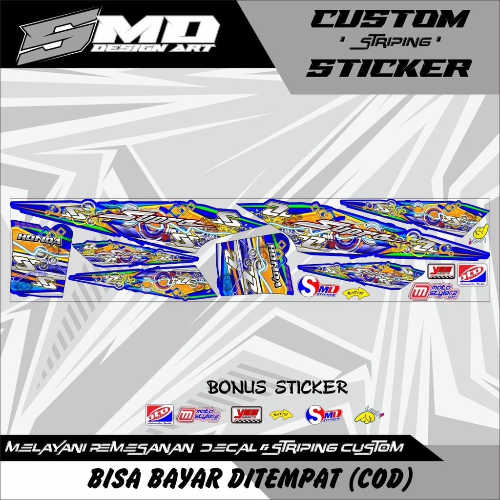 STRIPING VARIASI SUPRA LAMA