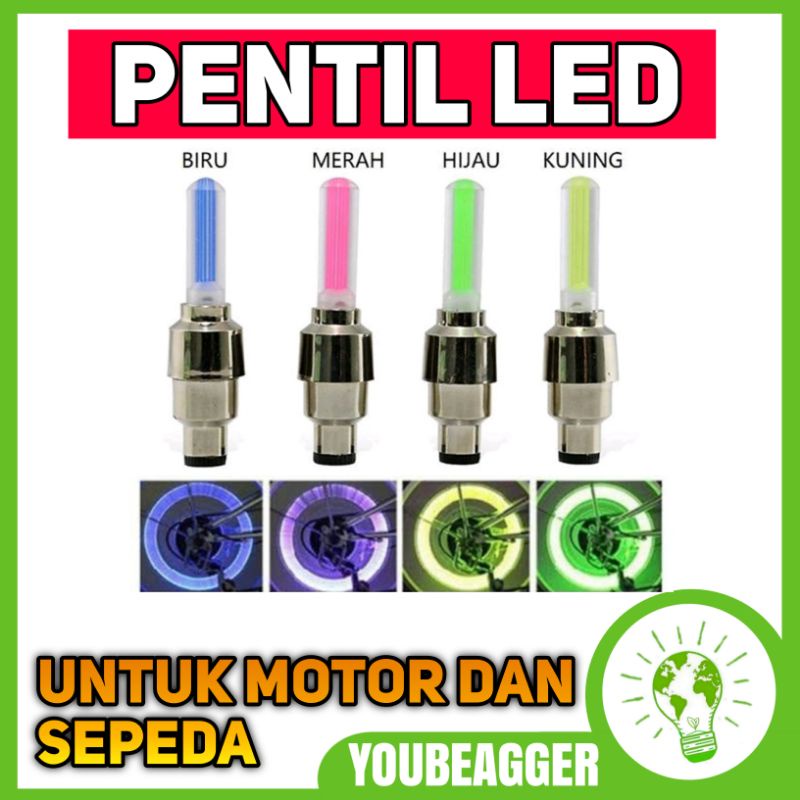 Pentil Led untuk motor dan sepeda