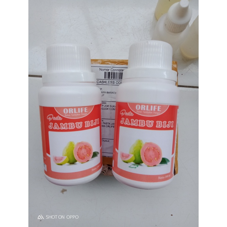 

OERLIFE JAMBU BIJI - Perissa jambu - perista buah jambu - essence jambu biji - Perisa makanan , kue , puding , es rasa jambu biji - penyedap kue