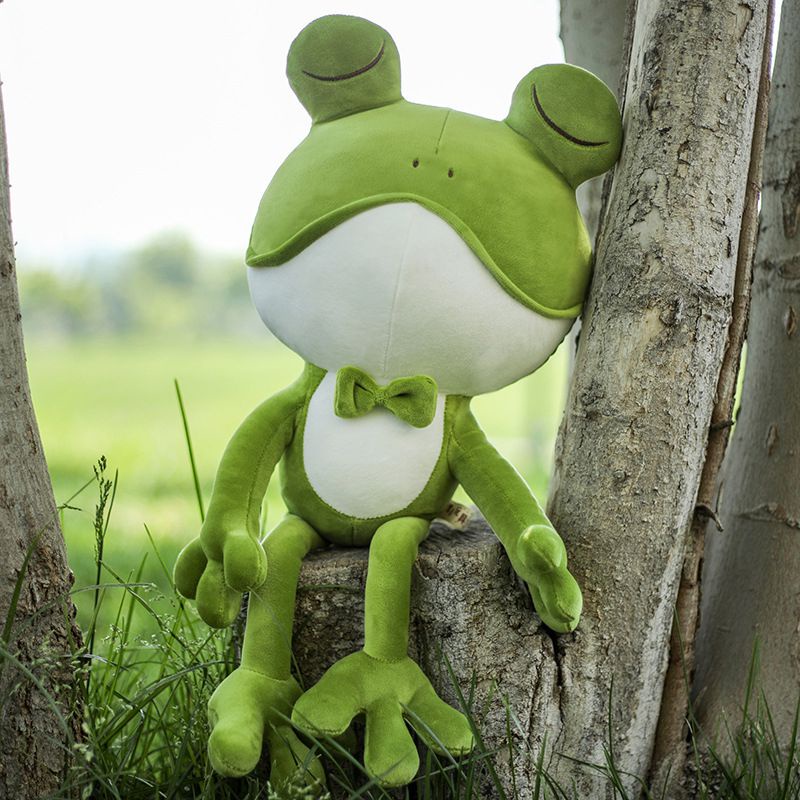 Cute Stuffed Animal Plush Soft Toy Frog Cuddly Pillow Doll Kids Bedtime Gifts