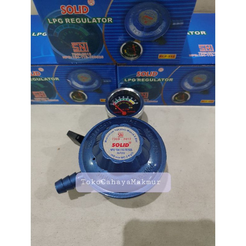 Kepala Gas Regulator / Kompor Gas + Meter Solid 552 Tekanan Rendah