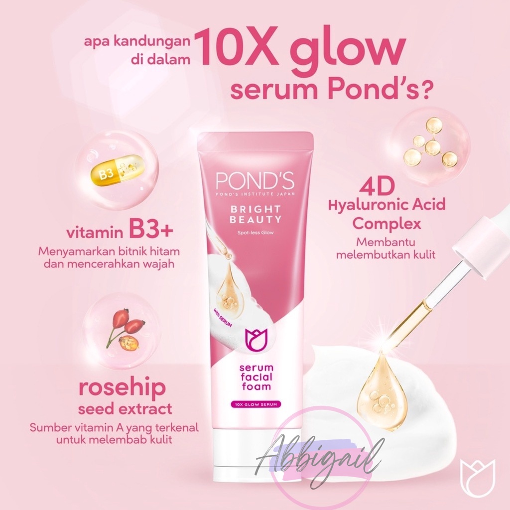 𝘈𝘉𝘎✰ Ponds Facial Foam Scrub / Sabun Cuci Muka Ponds / Ponds Bright Beauty Serum Facial Wash 2005