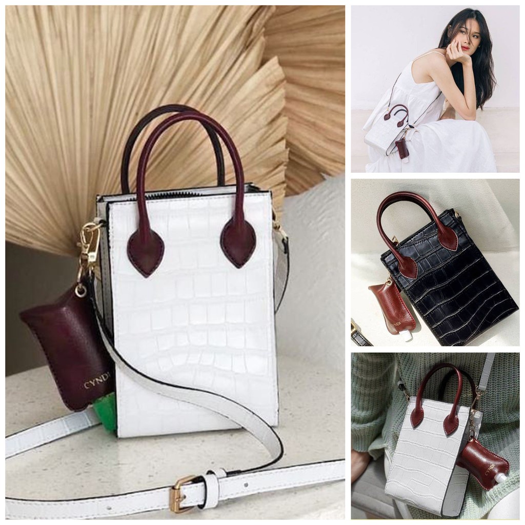 Elica Croco Fit Bag Fashionable ELLOSO STYLISH TAS SLEMPANG WANITA SLINGBAG  ET05