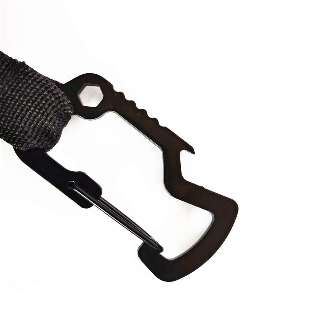 NICKOLAS1 Badge Reel Recoil Belt Logam Tarik Ditarik Perlengkapan Kantor Carabiner Gantungan Kunci Klip