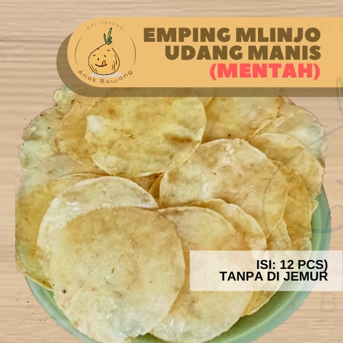 KERUPUK EMPING UDANG MANIS MENTAH MELINJO UDANG MANIS MENTAH TIPIS GURIH KUALITAS PREMIUM