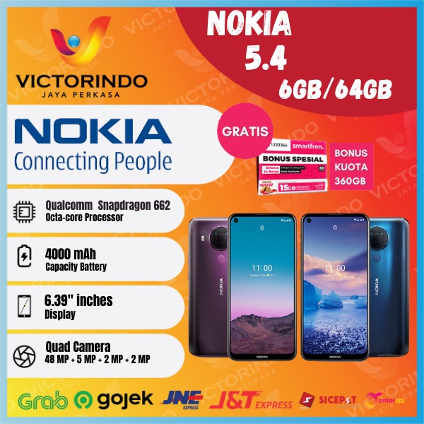 Nokia 5.4 Smartphone [ Ram 6GB / Rom 64GB ] - Garansi Resmi
