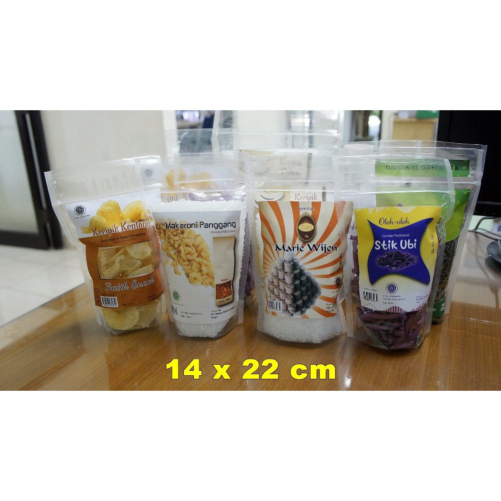 ADA PROMO!!! Packaging (Uk.14 x 22) - Standing Pouch Bening Seal Lebar  - 1 Pack isi 50 lbr