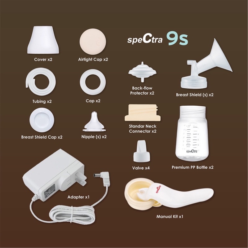 Spectra 9S / 9 S Double Breast Pump - Spectra pompa asi elektrik