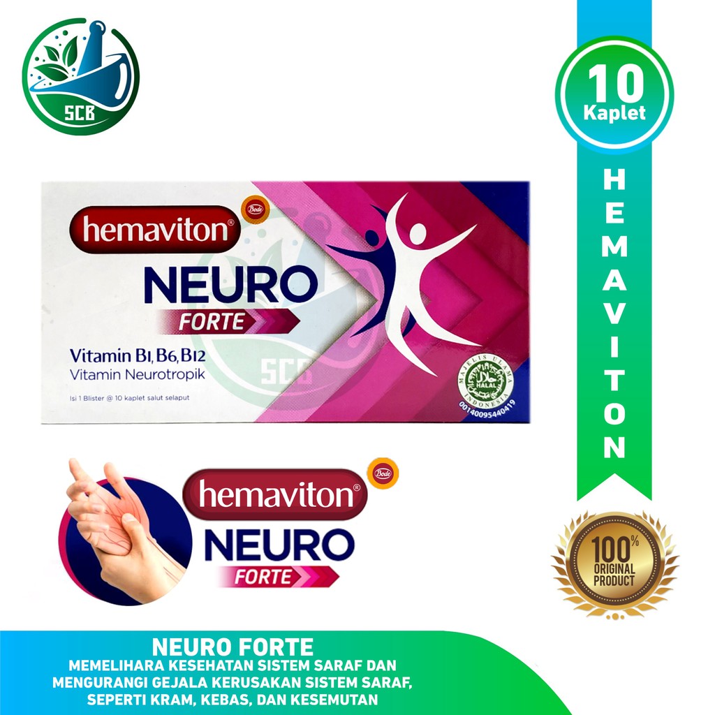 Hemaviton Neuro Forte Isi 10 Kaplet - Suplemen Kesehatan