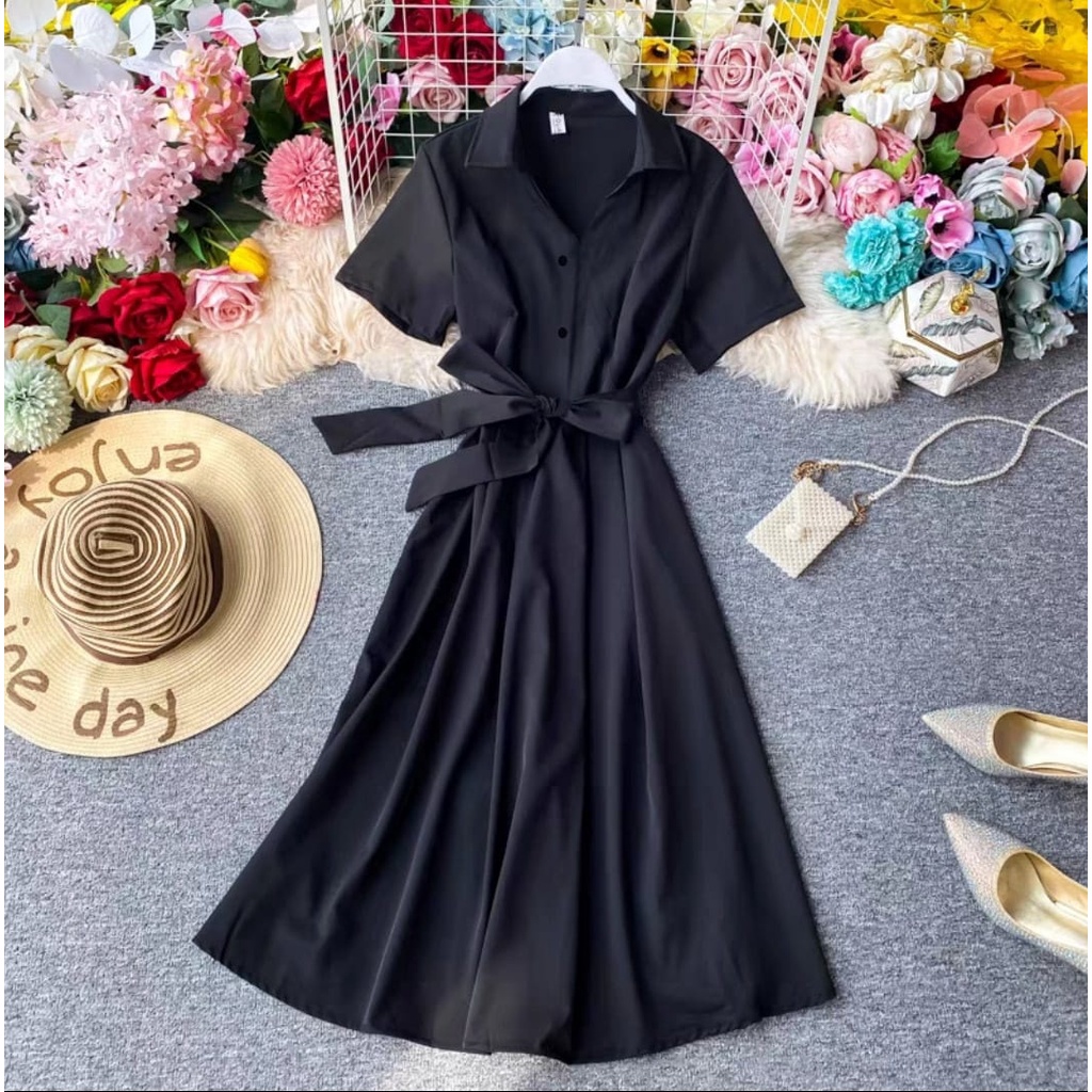 [MCFK] Dress Lolita / Dress Wanita / Dress Panjang Korea / Dres / Dress Wanita Casual Dres / Longdress / Pakaian Wanita