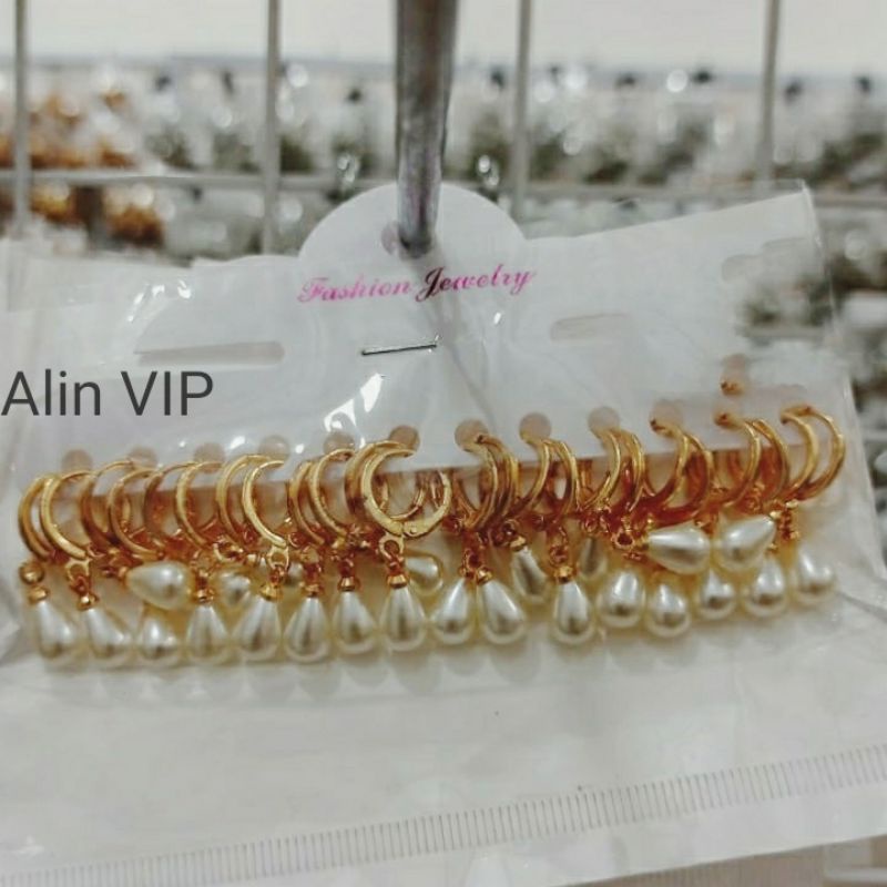 AV160 Grosir Anting Xuping Juntai Mutiara