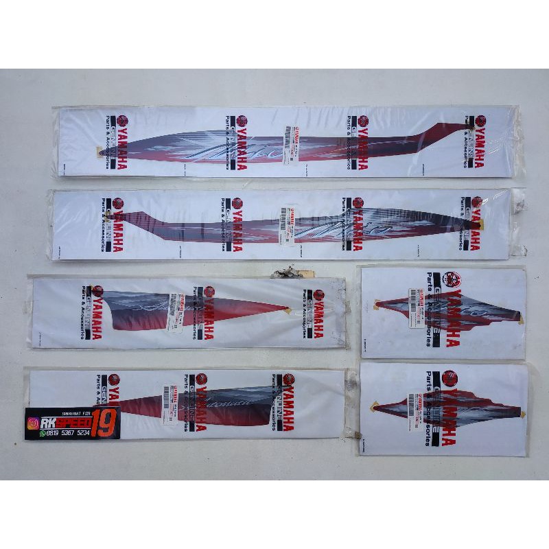 striping sticker yamaha mio sporty merah 2009 2010 asli original