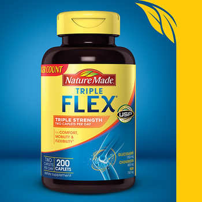 Nature Made Triple Flex Strength 200 Caplets - Original Usa