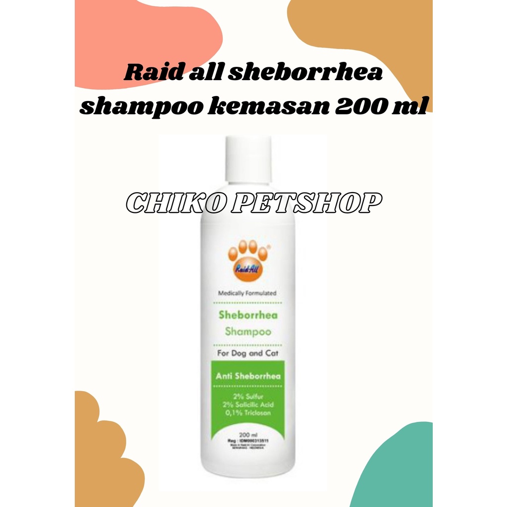 RAID ALL MEDICATED SHAMPOO FORMULATED FOR DOG AND CAT untuk Jamur, Bakteri, Kulit