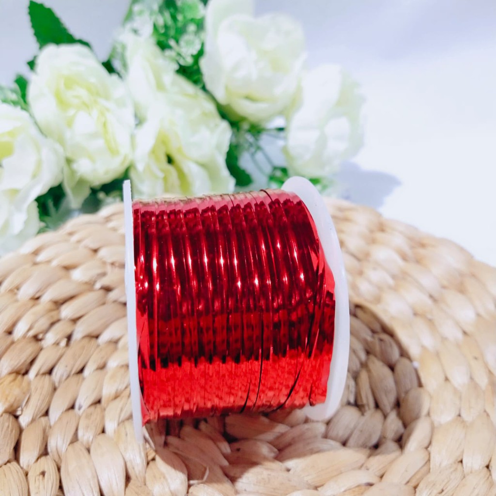 

Kawat Twister Rol C-003 Merah/Twis Tie/Pita Kawat Metalik/Kawat Souvenir