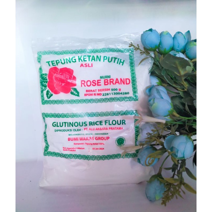 

Tepung Ketan ROSE BRAND 500 Gram / Tepung Ketan Rose Brand