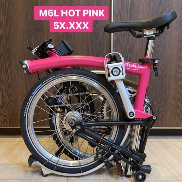 Brompton H6R hot pink NEW 00 Ready stock