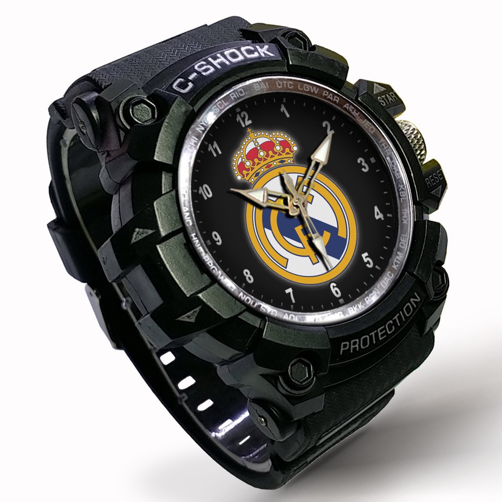 Jam Tangan Real Madrid Outdoor Anti Air #Hitam