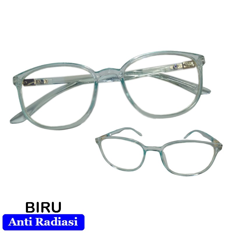 Kacamata Anti Radiasi Komputer HP PRIA Wanita Anti Sinar BIRU Mata Normal / Kaca mata fashion / Blue Light Blocking Eye Protection Unisex