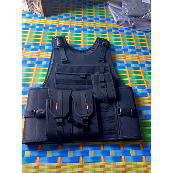 ROMPI ANGIN BODYVEST BAHAN TEBAL DAN KUAT, LOGO POLISI POL PP DLL