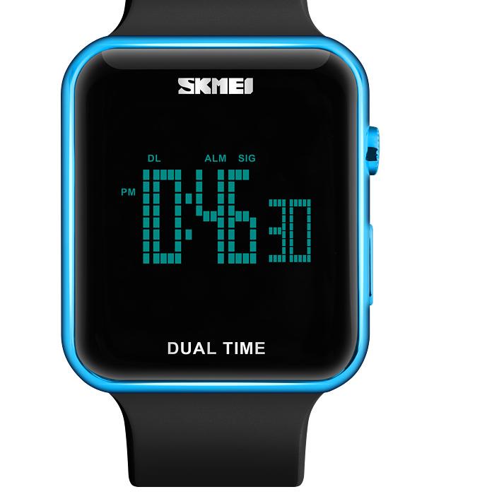 ✪BIG ⚡ALE✪ Jam Tangan Kotak Pria Cowok Elegan SKMEI 1271 Jam LED Digital Original SKEMEI S74 termura