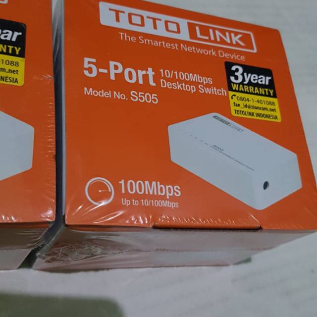 TOTOLINK S505 - 5 Port 10/100Mbps Desktop Switch