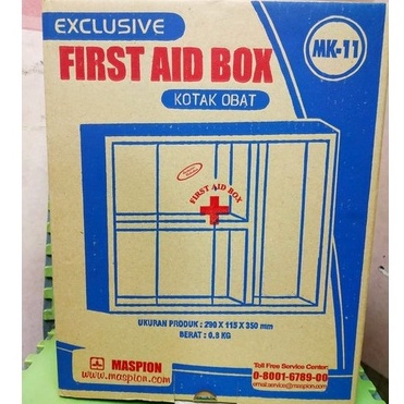 EXCLUSIVE MASPION FIRST AID BOX MK11 KOTAK P3K OBAT MEDIS PPPK GANTUNG