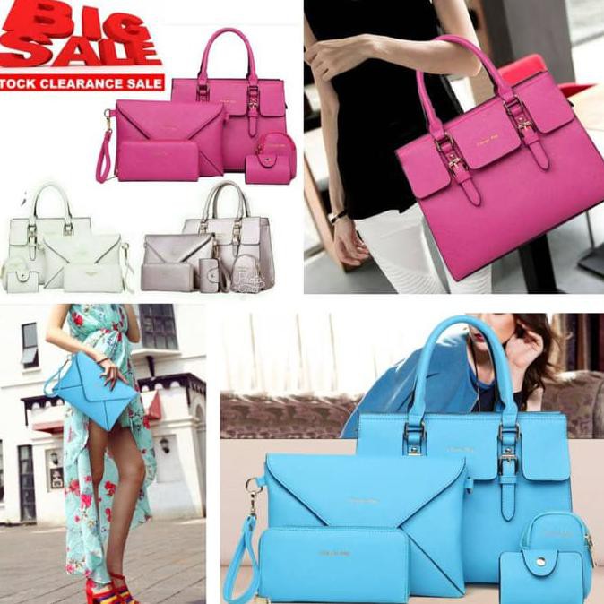Diskon Korean FASHION Bag 5in1 / Tas Fashion ORI-Import/ Tas 5in1 Termurah BARANG BAGUS