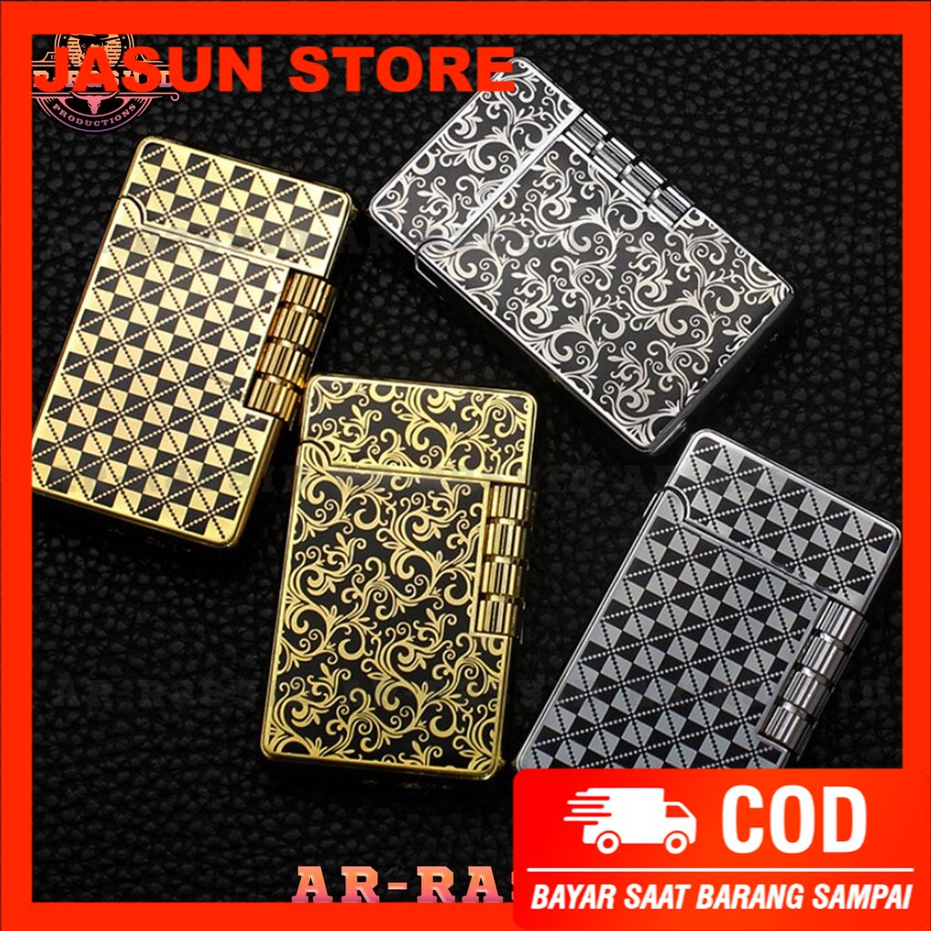 Bisa COD! Korek Api Dupont Api Gas Motif Batik Ornamen 3843